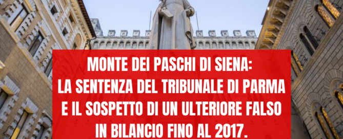 Mps falso in bilancio